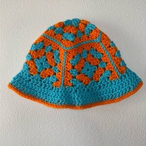 Handmade crocheted bucket hat